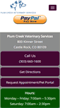 Mobile Screenshot of plumcreekveterinaryservices.com